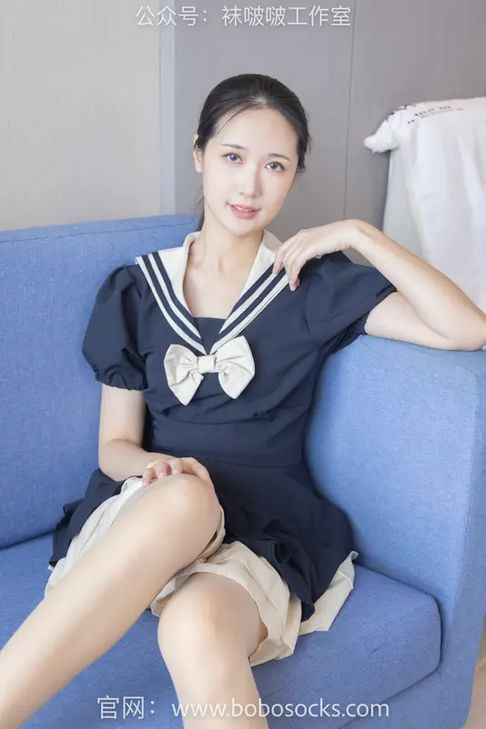 [BoBoSocks袜啵啵]NO.107 小安-平底鞋、白棉袜、肉丝 8